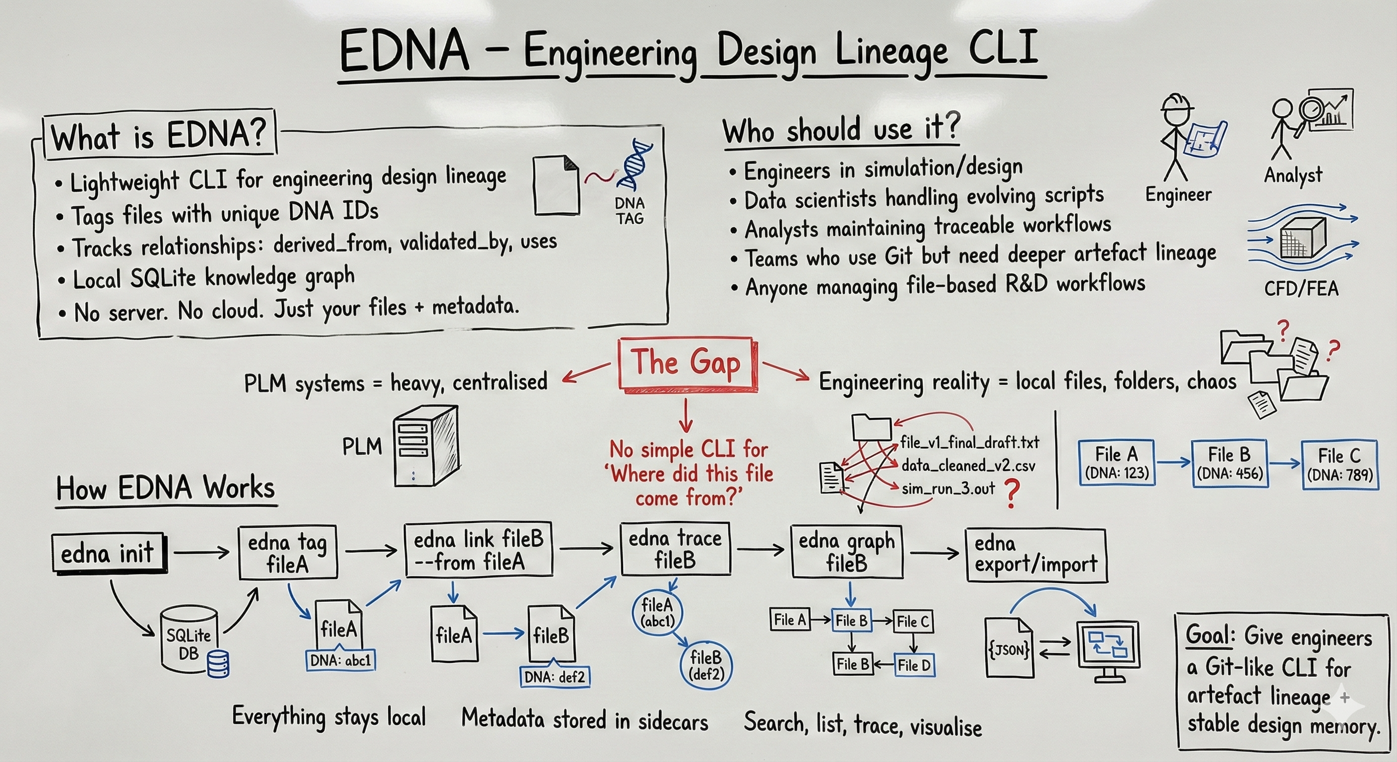 EDNA Whiteboard Diagram